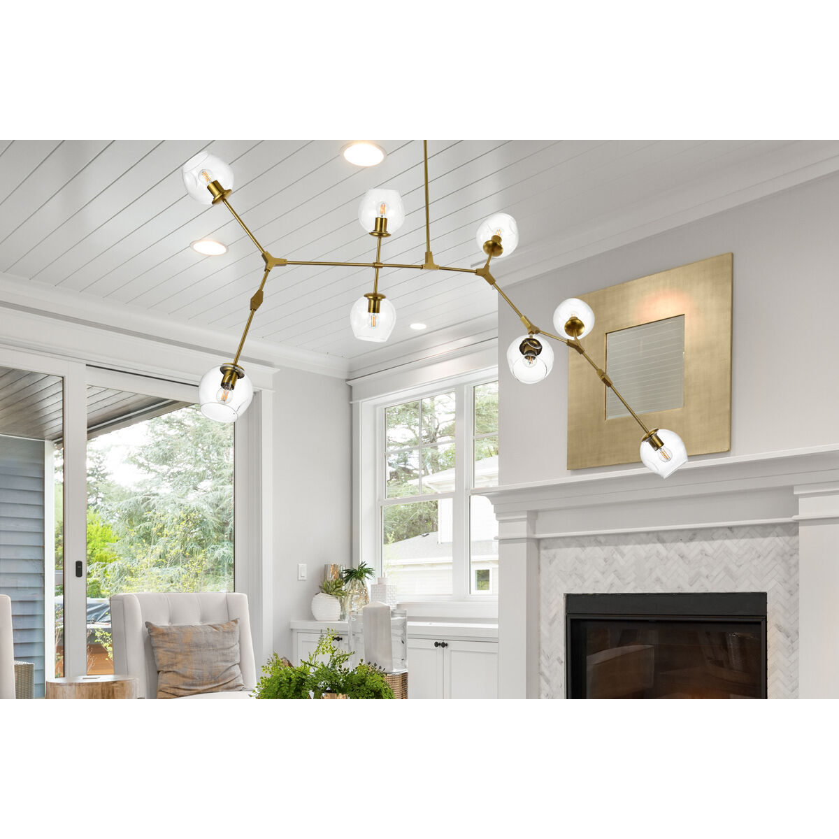 Cavoli 8 Light 32 inch Brass Chandelier Ceiling Light