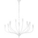 Julie Neill Marini LED 43.25 inch Plaster White Chandelier Ceiling Light