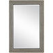 Taurus 48 X 32 inch White Speckle and Black with Mirror Mirror