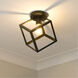 Cassio 1 Light 11 inch Matte Black Flush Mount Ceiling Light