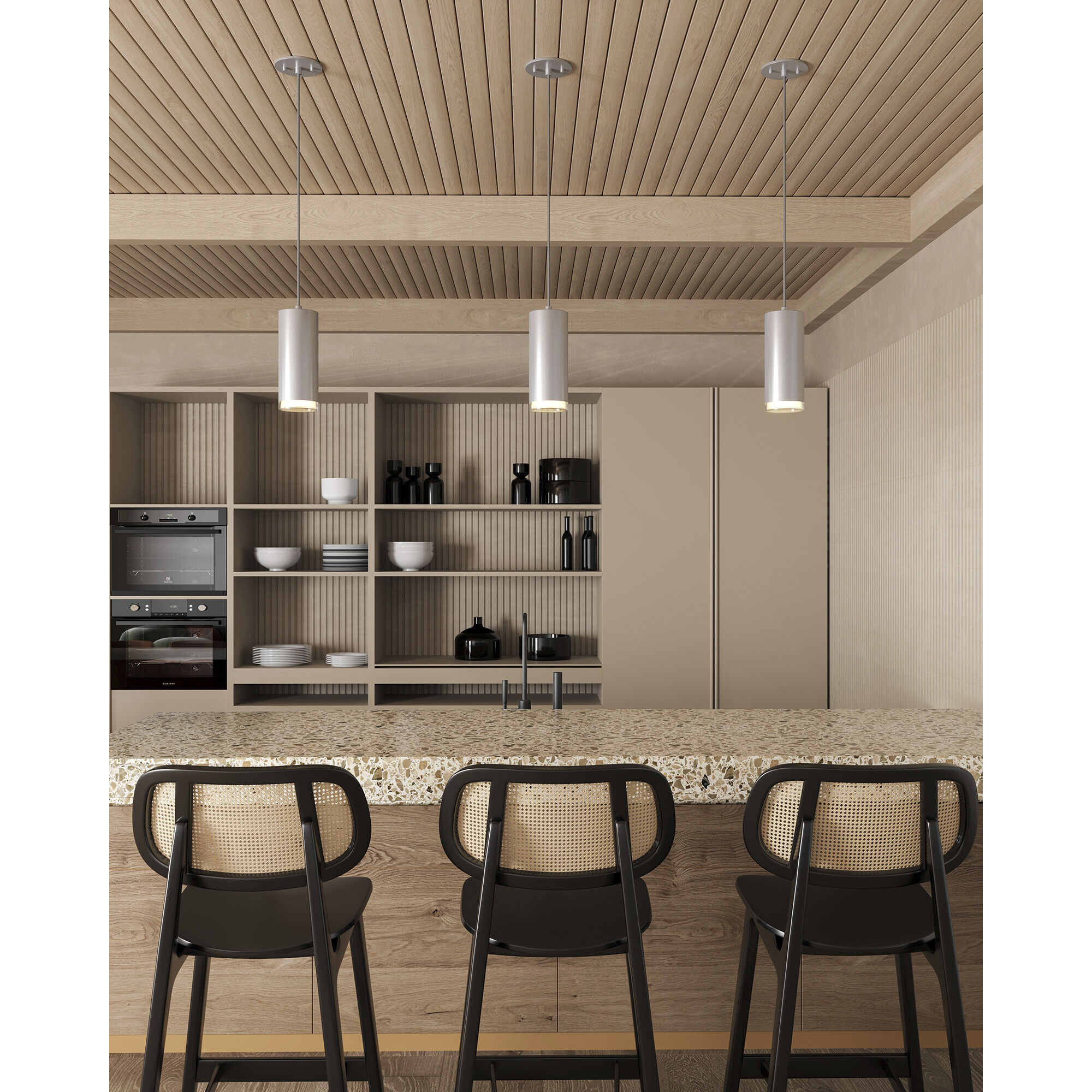 Cameo LED 3.13 inch Brushed Nickel Pendant Ceiling Light