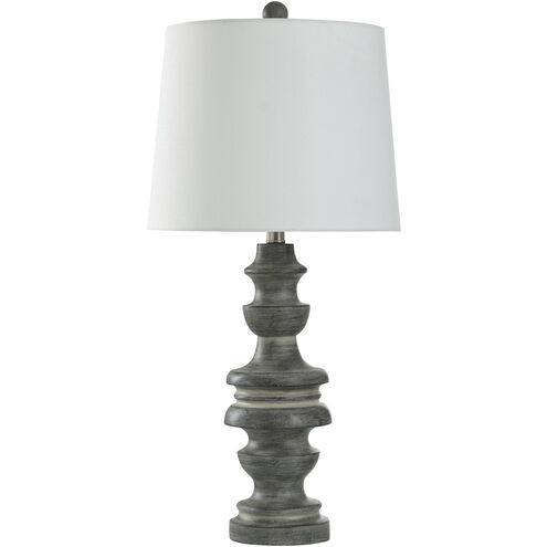 Arthur 30 inch 150.00 watt Bullwell Gray Table Lamp Portable Light