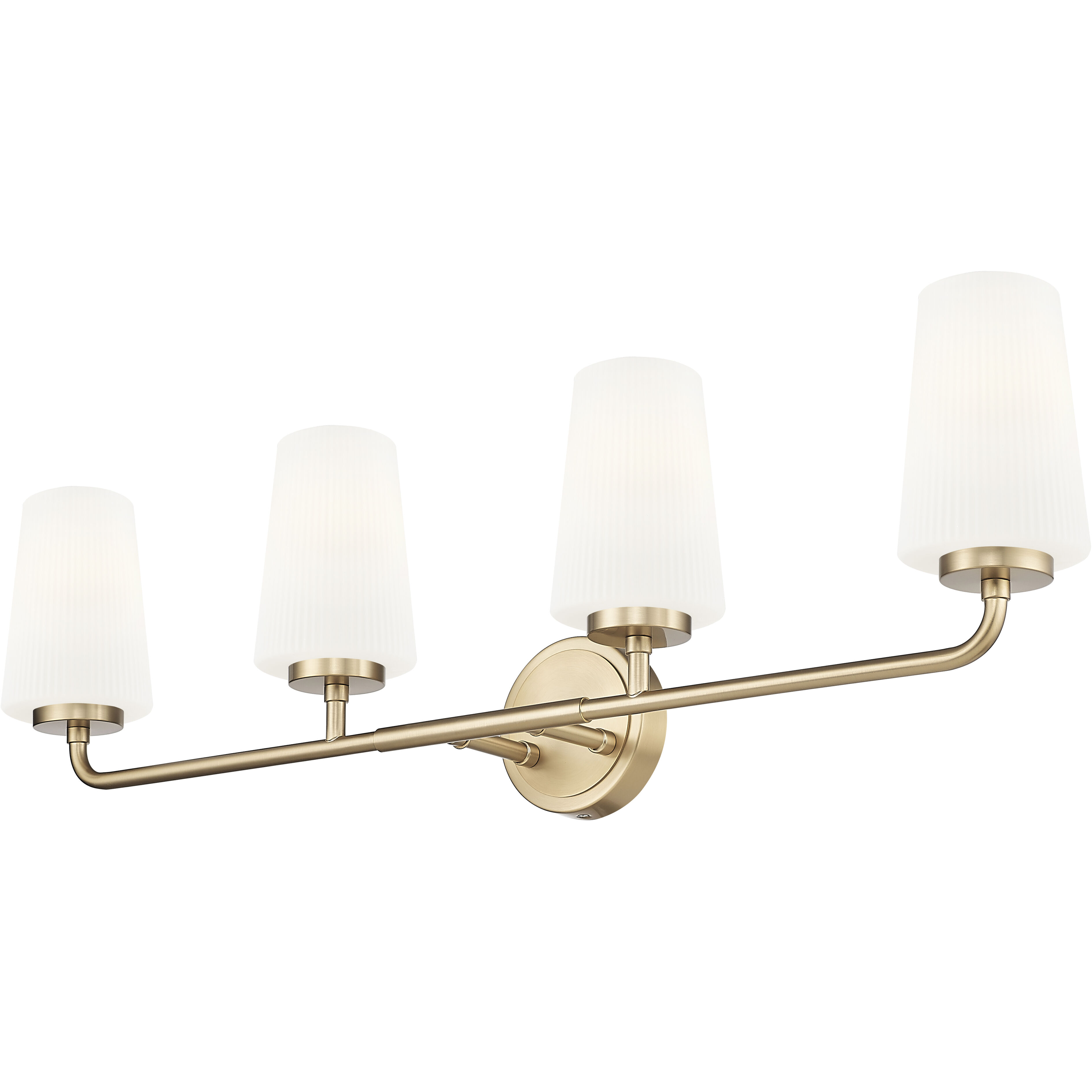 Montford 4 Light 32 inch Modern Gold Bath Vanity Light Wall Light