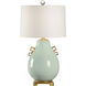 Wildwood 34 inch 100 watt Robin'S Egg Crackle Glaze Table Lamp Portable Light