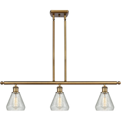 Ballston Conesus LED 36 inch Brushed Brass Island Light Ceiling Light, Ballston