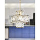 Cubic 1 Light 11.5 inch Calypso Gold Pendant Ceiling Light