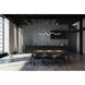 Cursive 54 inch Black Linear Pendant Ceiling Light