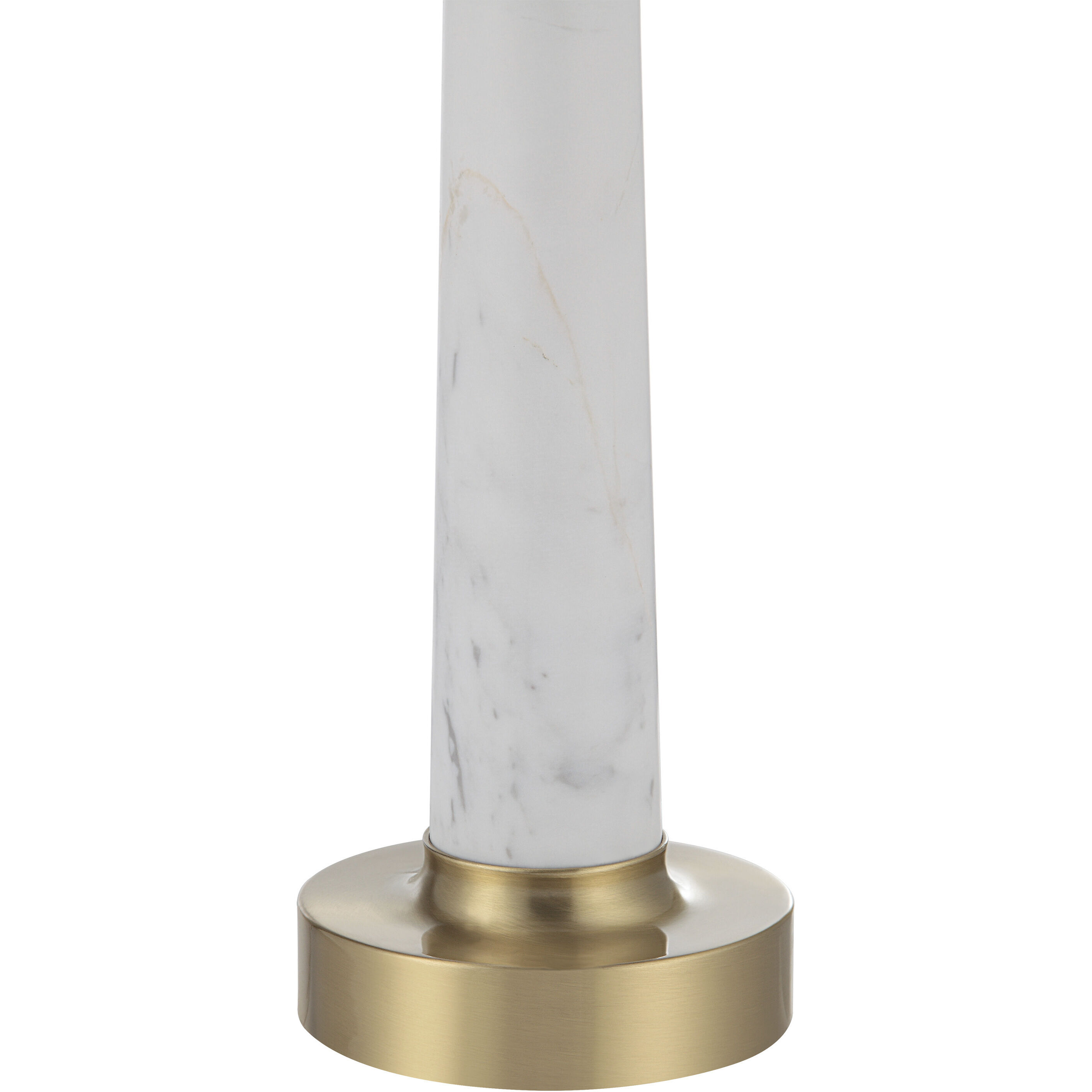 Kinsale 25.75 inch 100 watt Honed White and Satin Brass Table Lamp Portable Light