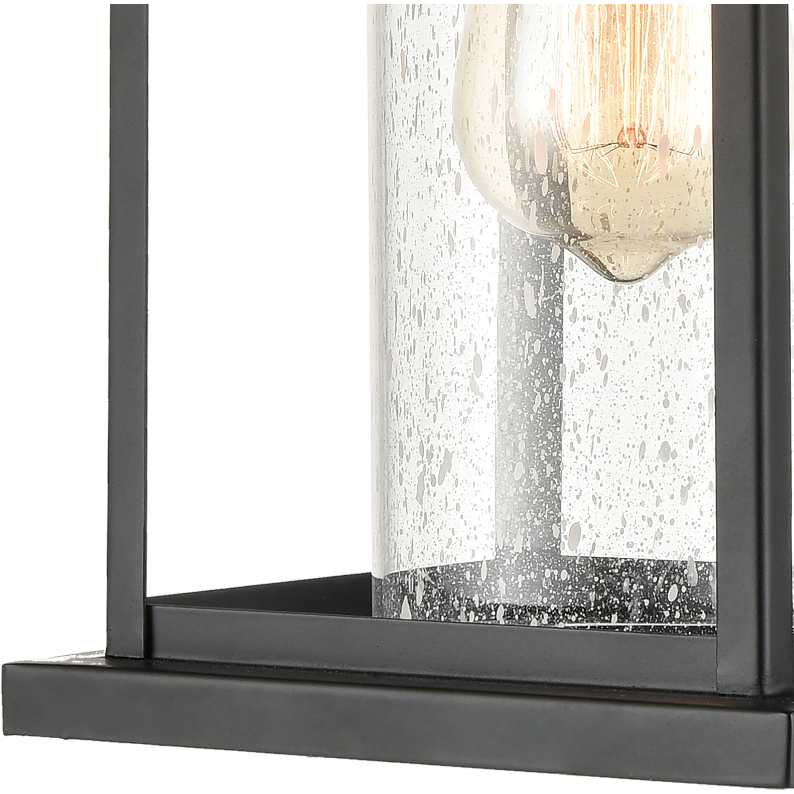 Minersville 1 Light 17 inch Matte Black Outdoor Wall Sconce