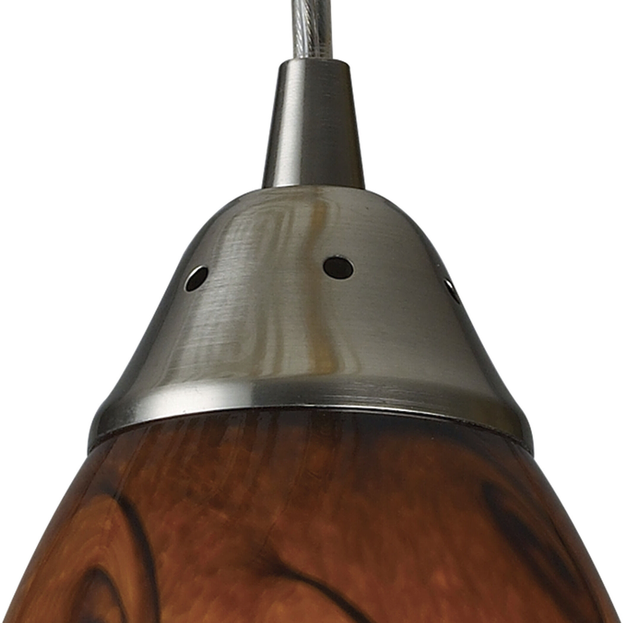 Galaxy 1 Light 5 inch Satin Nickel Mini Pendant Ceiling Light