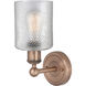 Cobbleskill Sconce Wall Light in Antique Copper, Clear