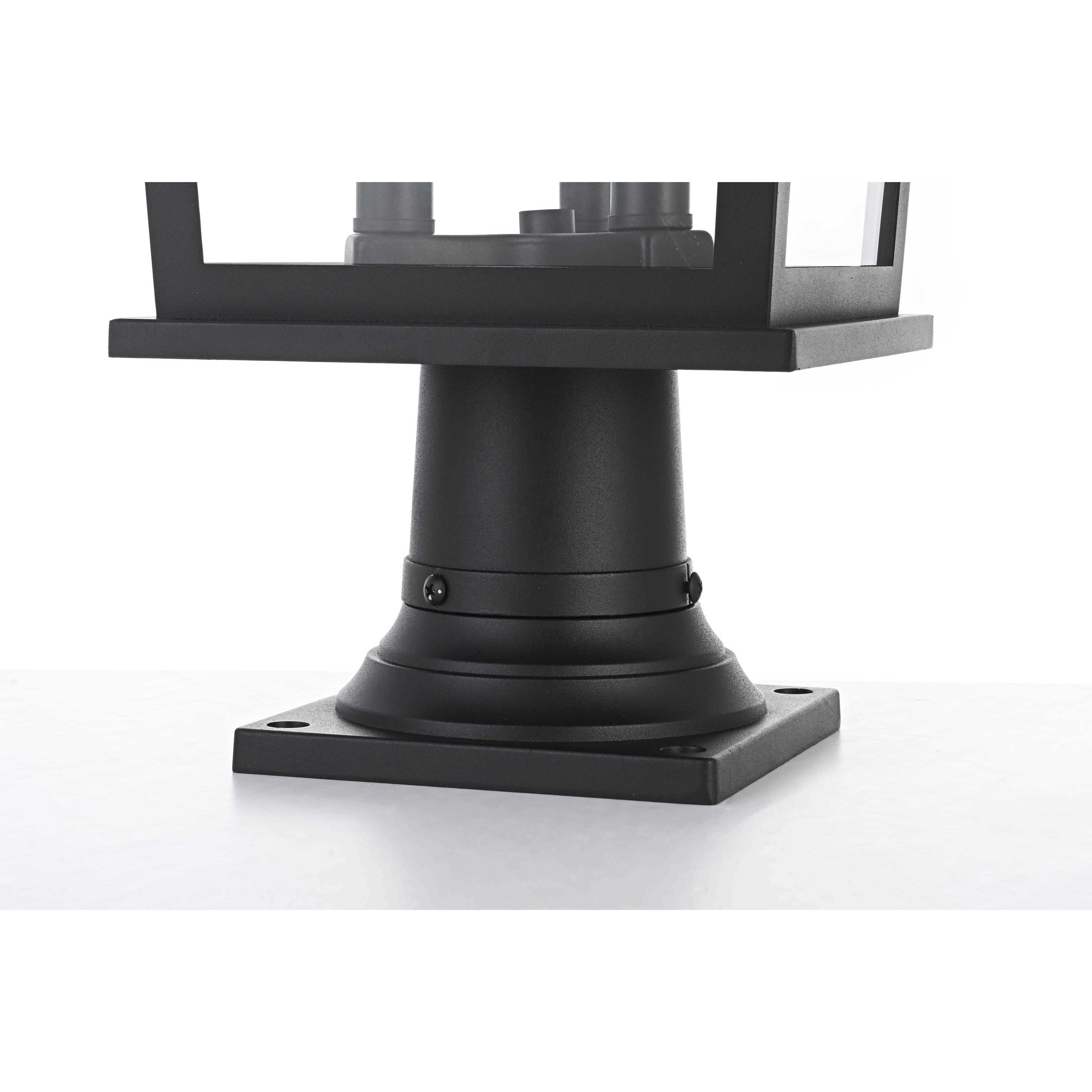 Cayman 3 Light 20.5 inch Black Outdoor Post Light