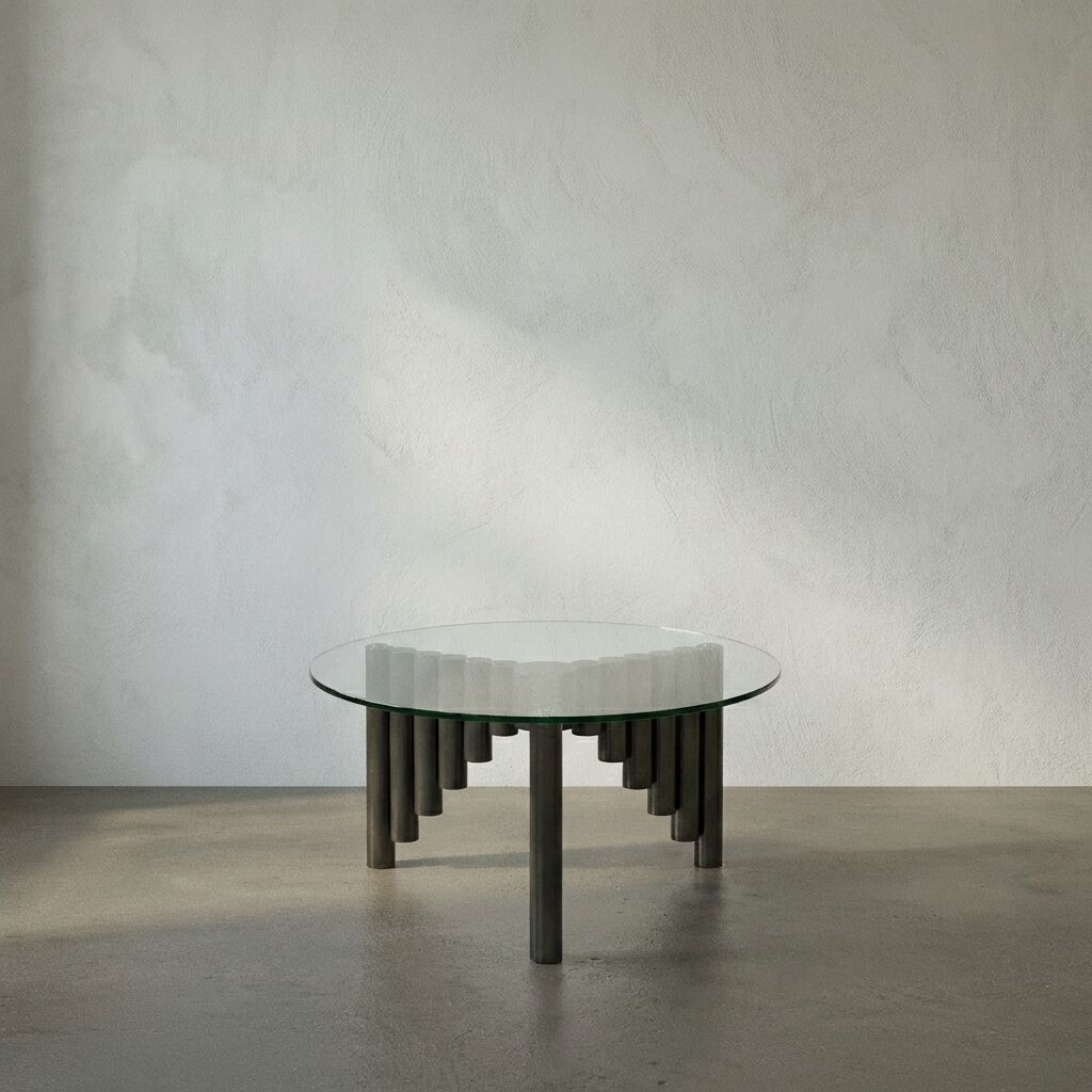 Organum 36 X 36 inch Gun Metal Coffee Table