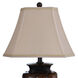 Signature 3 inch 75 watt Toffee Wood Table Lamp Portable Light