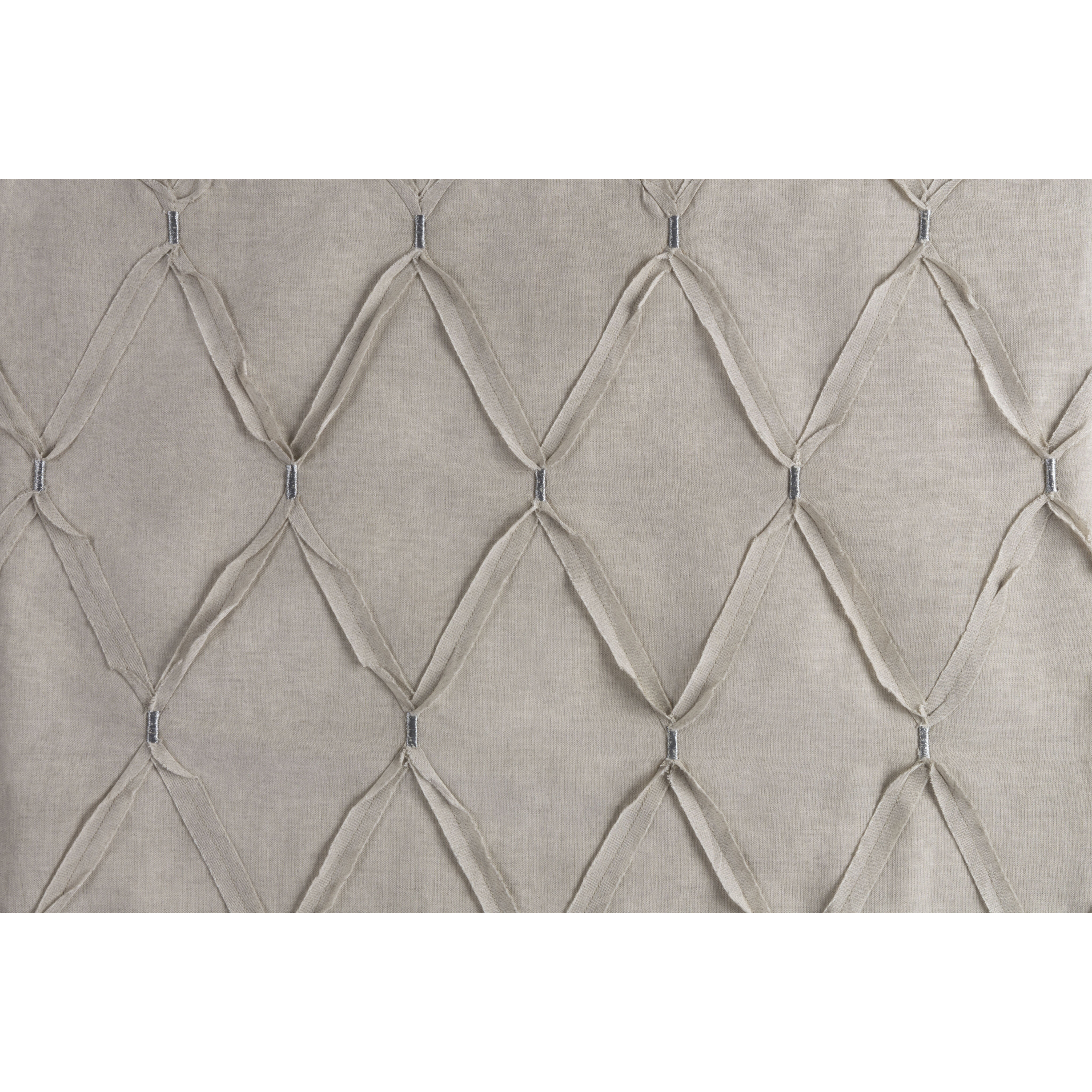 Aiken Taupe/Metallic Silver Bed Skirt