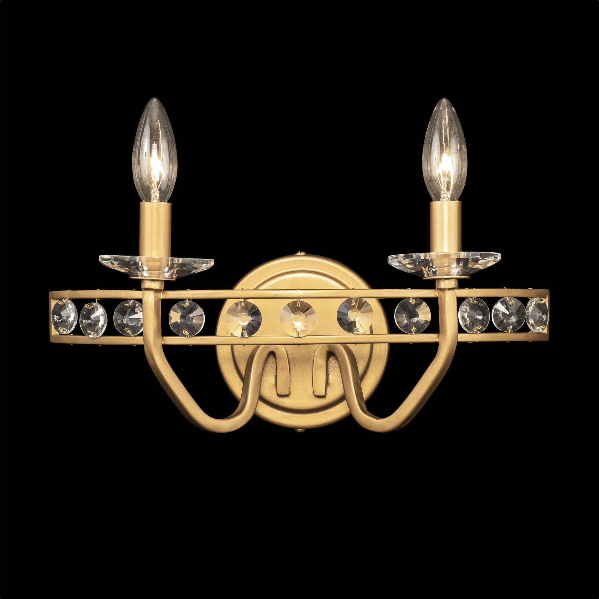 Monroe 2 Light 15 inch Antique Gold Bath Vanity Wall Light
