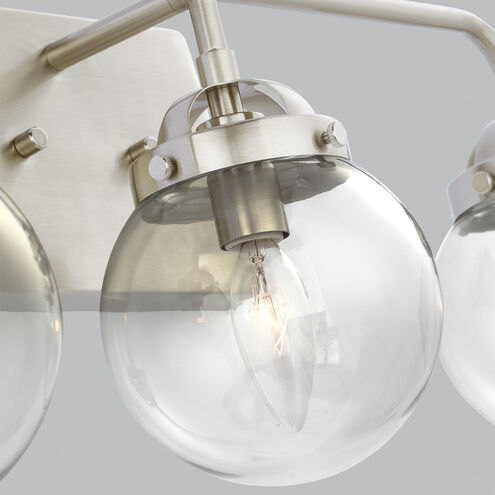 Bryce 3 Light 21.75 inch Brushed Nickel Bath Vanity Wall Sconce Wall Light