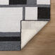 Kali 90 X 63 inch Black/White/Grey Rug in 5 x 7