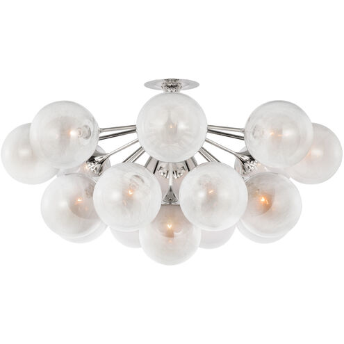 AERIN Cristol LED 43.25 inch Polished Nickel Flush Mount Ceiling Light