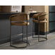 Marris 42 inch Gunmetal / Milliken Cognac Barstool