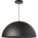 Ofelia 1 Light 16 inch Matte Black Single Drop Pendant Ceiling Light, Small