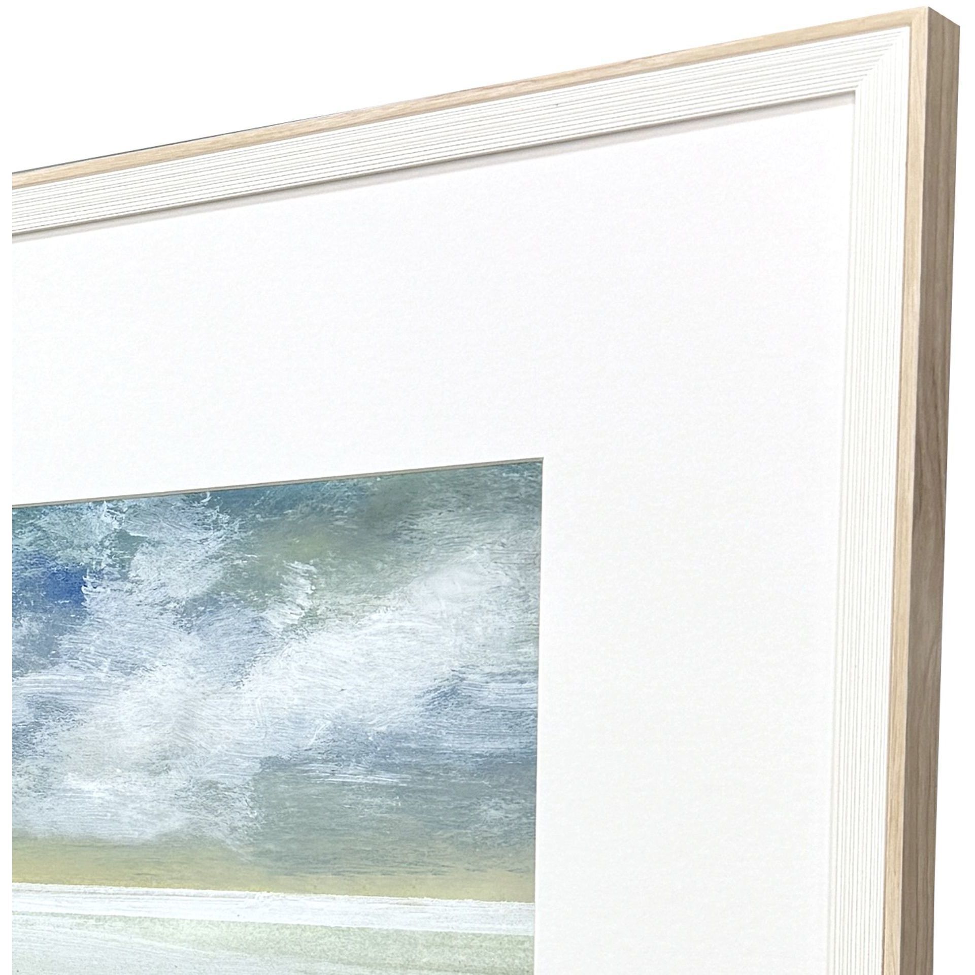 Marine Mist Blue and Green and White and Turquoise Framed Art