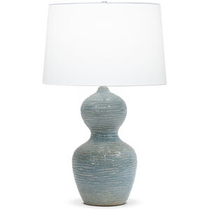 Theresa 25.5 inch 150.00 watt Blue and Sand Table Lamp Portable Light