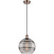 Ballston Rochester 1 Light 10 inch Antique Copper Cord Hung Mini Pendant Ceiling Light