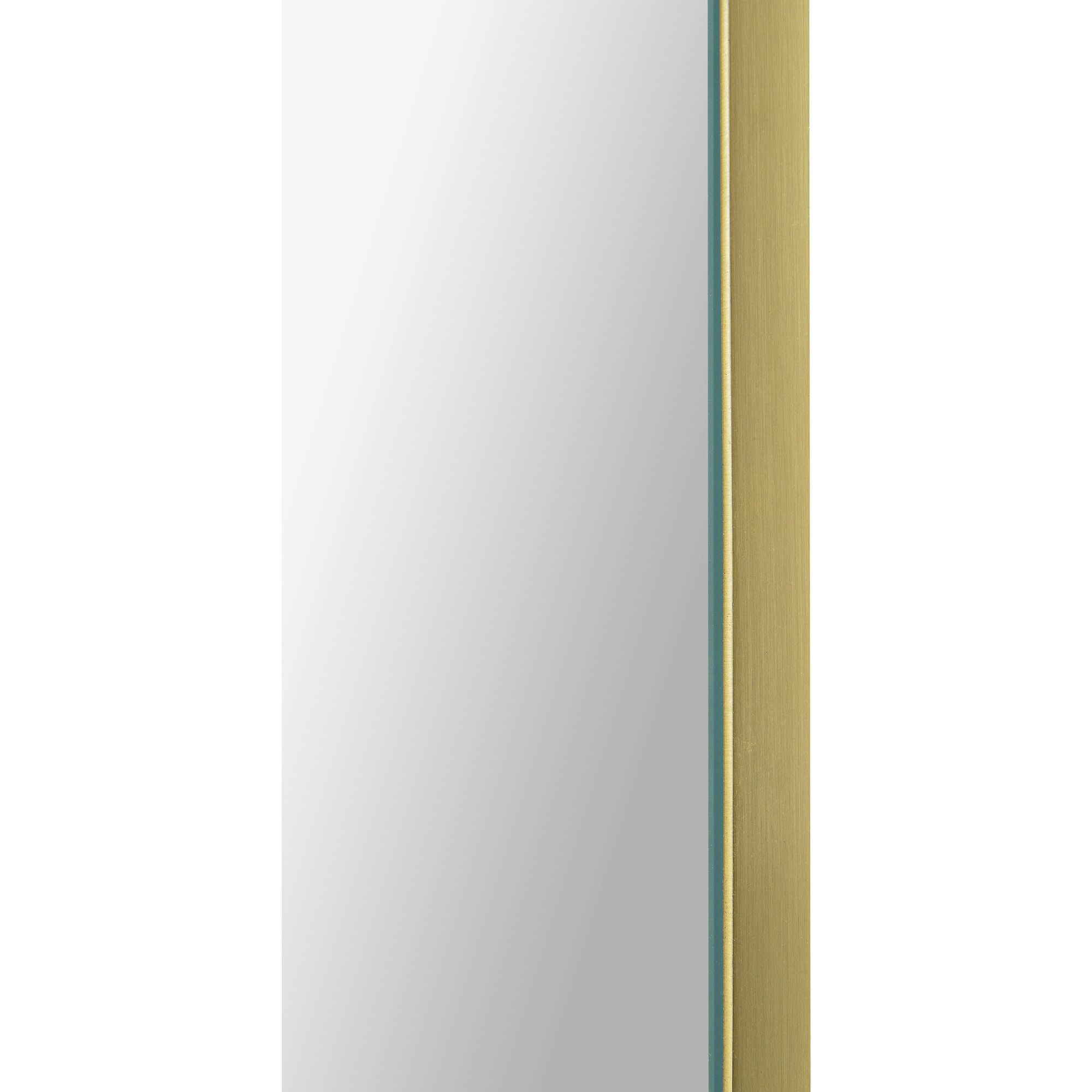 Beckah 40 X 26 inch Satin Brass and Clear Mirror