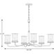 Winslett 6 Light 34 inch Brushed Nickel Chandelier Ceiling Light
