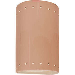 Ambiance LED 5.75 inch Gloss Blush ADA Wall Sconce Wall Light in 1000 Lm LED