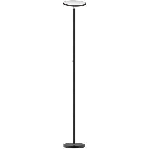 Modern 72 inch 30.00 watt Sandy Black Decorative Floor Lamp Portable Light in Satin Black, Decorative