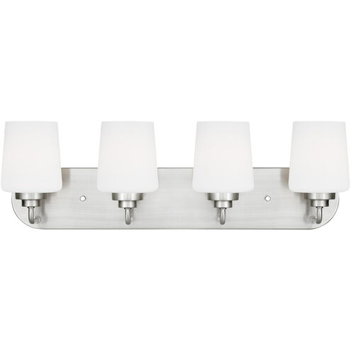 Windom 4 Light 24.38 inch Brushed Nickel Wall Bath Fixture Wall Light