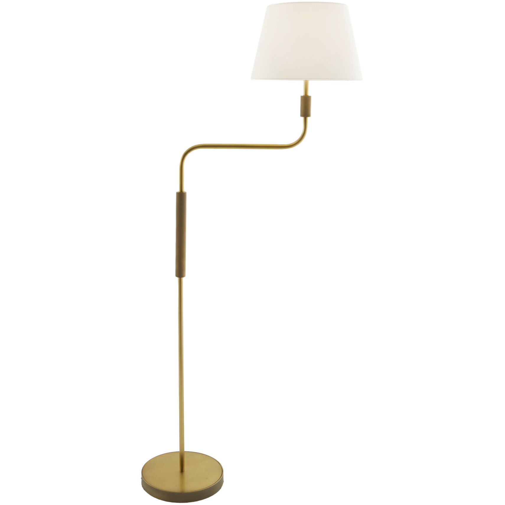 Simpson 70 inch 100 watt Antique Brass Floor Lamp Portable Light