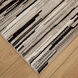 Sesia 94 X 32 inch Black/Grey Rug in 2 x 8