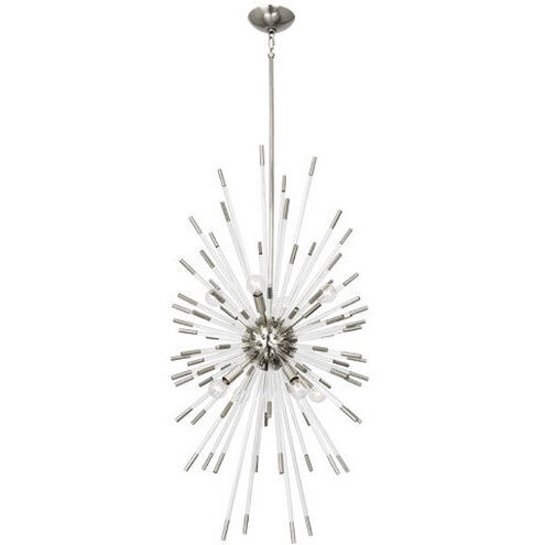 Andromeda 8 Light 20.38 inch Polished Nickel / Lucite Chandelier Ceiling Light