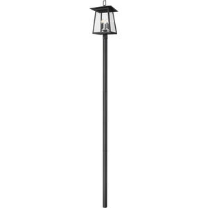 Rainer 5 Light 145.5 inch Black Outdoor Post Mounted Fixture in G9