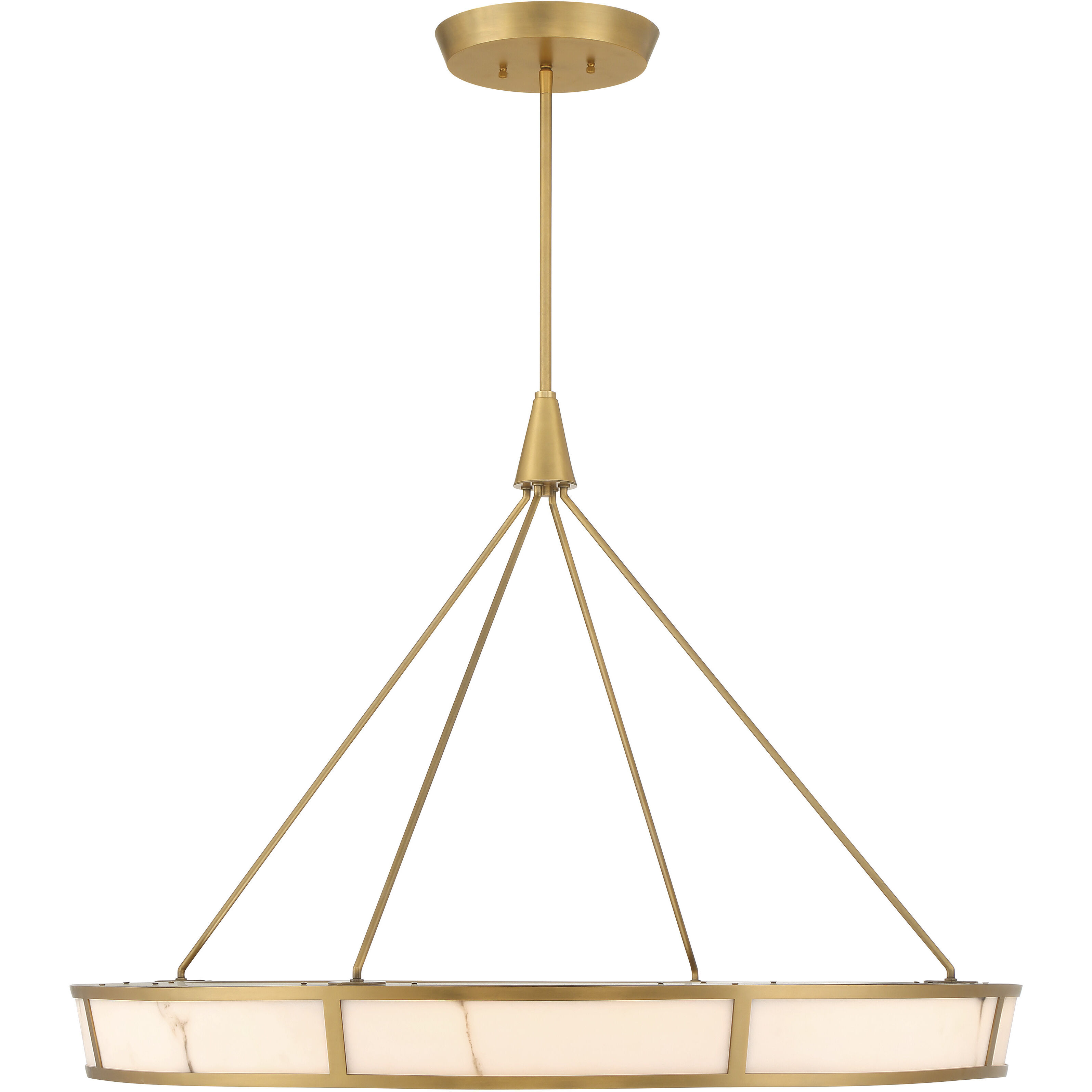 Velaris LED 36.25 inch Legacy Brass Pendant Ceiling Light