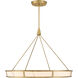 Velaris LED 36.25 inch Legacy Brass Pendant Ceiling Light