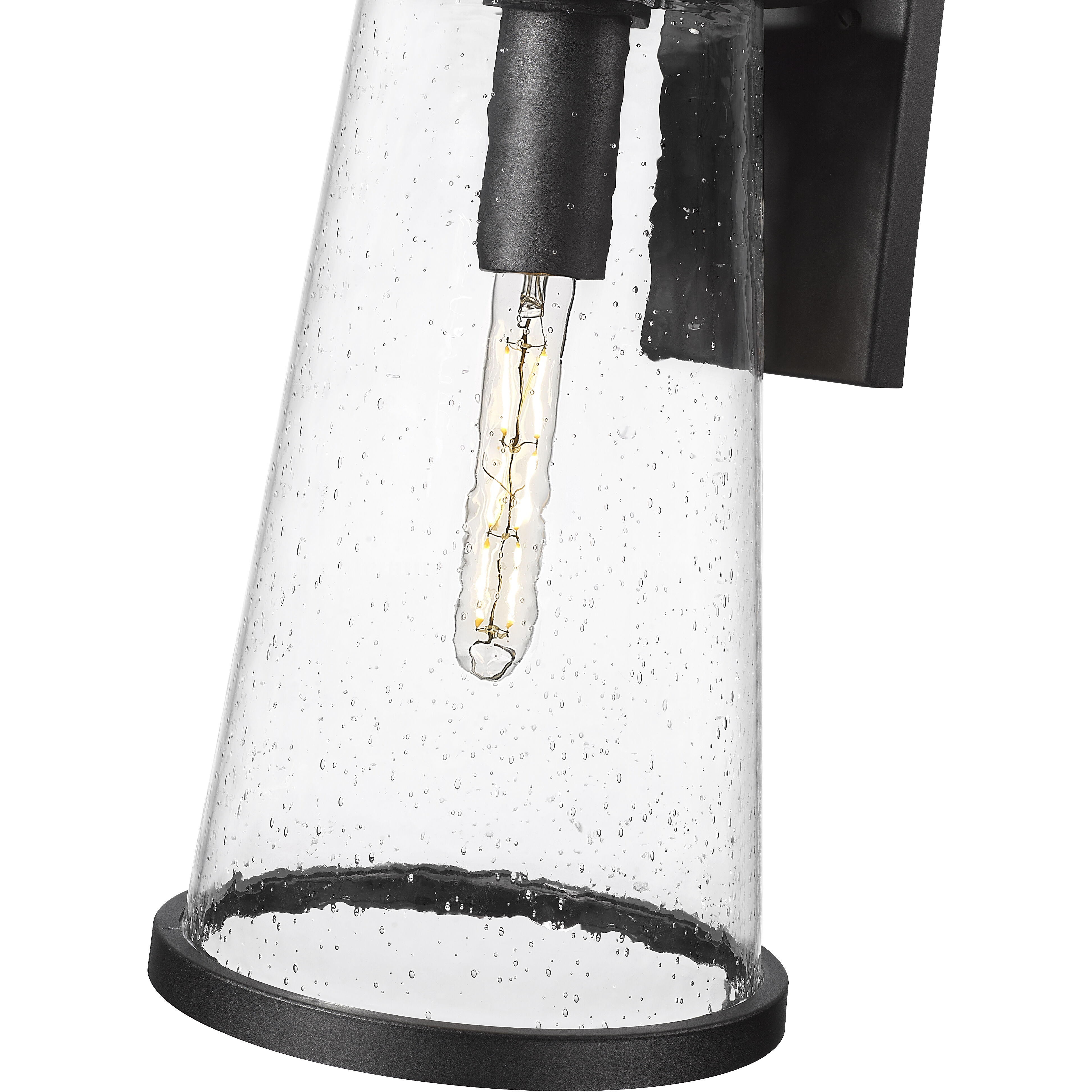 Bar Harbor 1 Light 18 inch Sand Black Outdoor Wall Light