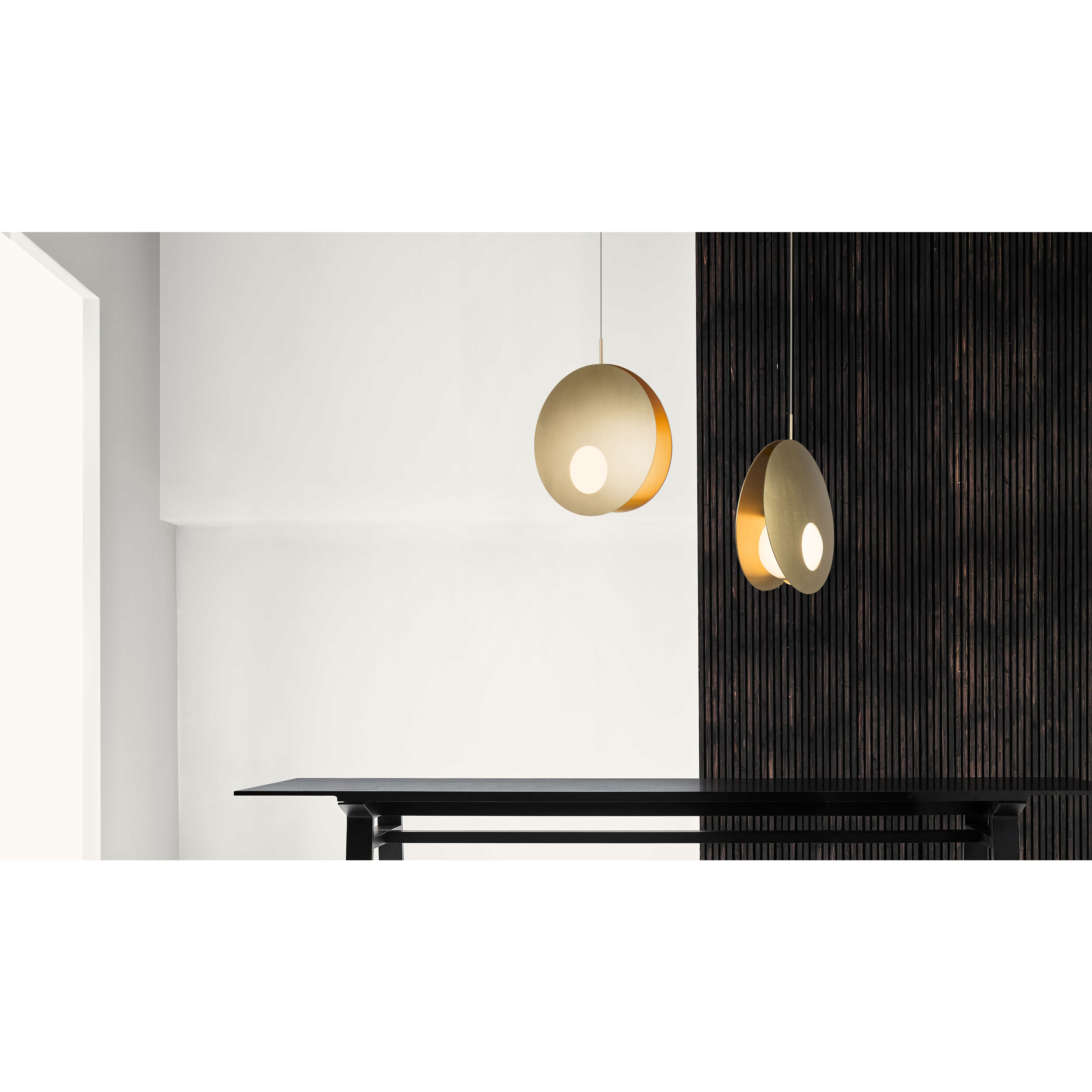 Perla LED 11 inch Satin Antique Brass Pendant Ceiling Light