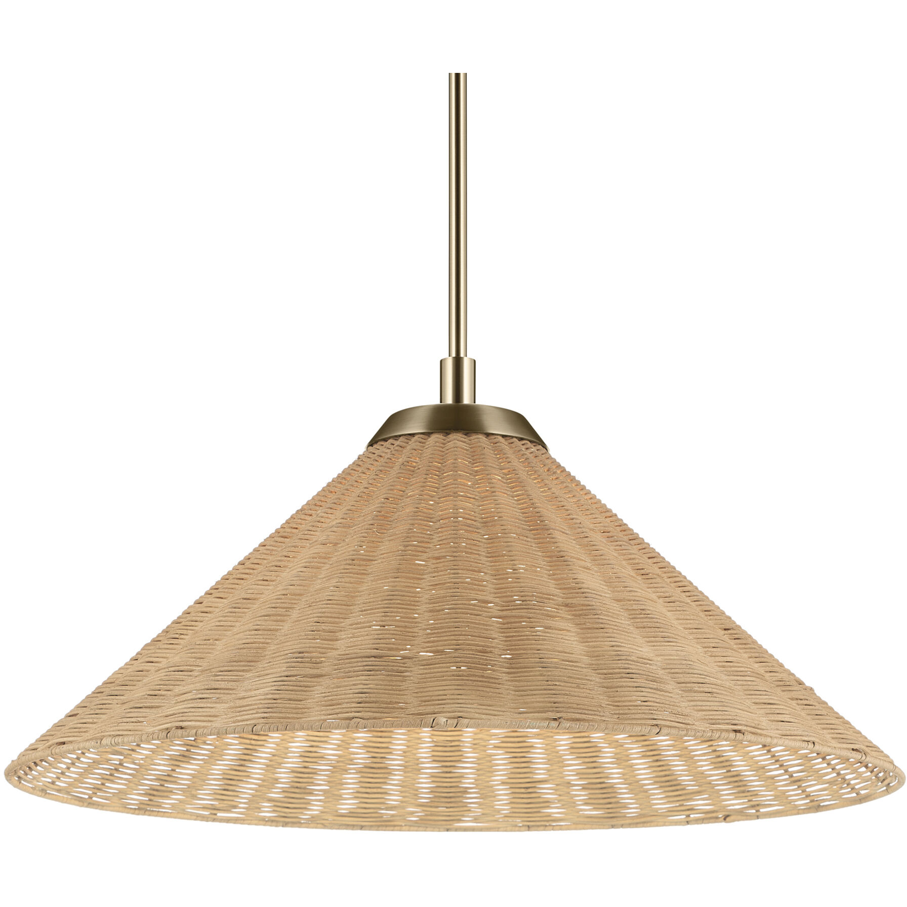 Bekah 1 Light Champagne Bronze Pendant Ceiling Light, Convertible