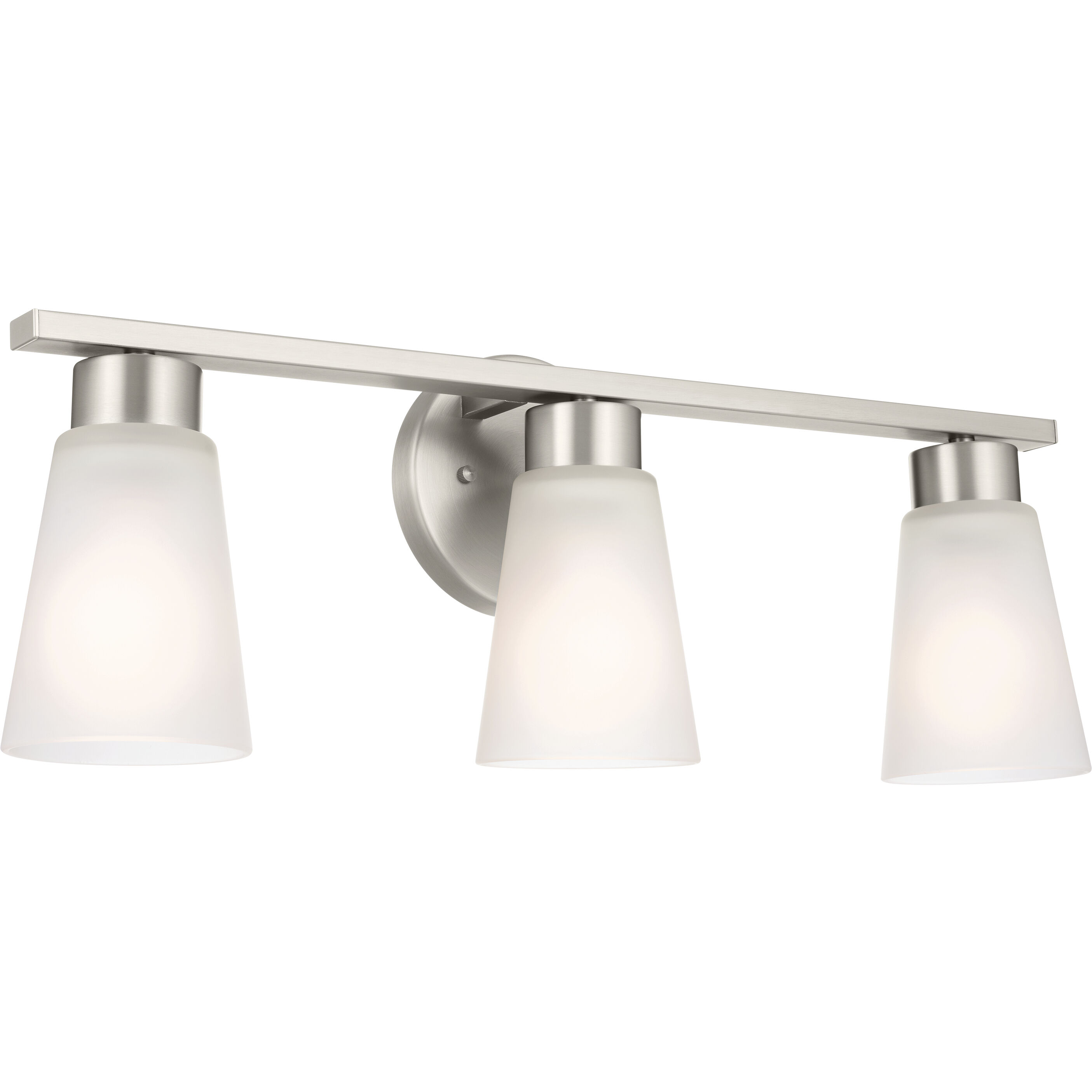 Stamos 3 Light 22 inch Brushed Nickel Bath Vanity Light Wall Light, 3 Arm