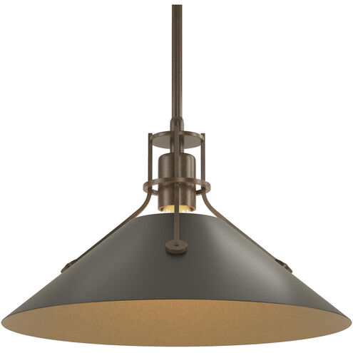 Henry 1 Light 14.4 inch Bronze and Black Mini Pendant Ceiling Light in Bronze/Black, Medium