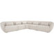 Amelia White Modular Left Sectional, Classic L-Shaped