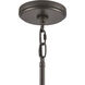 Marion 1 Light 9 inch Oil Rubbed Bronze with Natural Pendant Ceiling Light