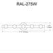 Raleigh LED 27.25 inch Matte Black Vanity Light Wall Light