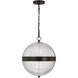 Alexa Hampton Lucinda 3 Light 15 inch Aged Iron Pendant Ceiling Light