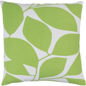 Somerset 20 X 20 inch Lime and Ivory Pillow Cover