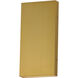 Brik LED 14 inch Natural Aged Brass Outdoor Wall Mount